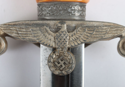 WW2 German Army Officers Dagger with 1939 Christmas Decoration to the Blade - 16