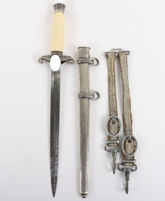 WW2 German Army Officers Dagger with Hanging Straps by Tiger, Solingen