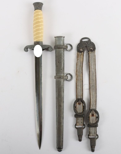 WW2 German Army Officers Dagger with Hanging Straps by Ernst Pack & Sohne Waffenfabrik, Solingen