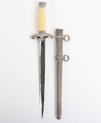 Unusual Late War German Army Officers Dress Dagger by Carl Eickhorn with Etched Dedication - 2