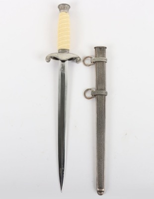 Unusual Late War German Army Officers Dress Dagger by Carl Eickhorn with Etched Dedication - 3