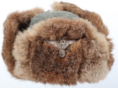 Waffen-SS Winter Pattern Rabbit Fur Field Cap