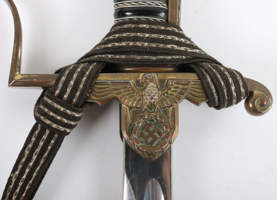 WW2 German Army / Waffen-SS Officers Prinz Eugen Pattern Dress Sword by Carl Eickhorn, Solingen - 14