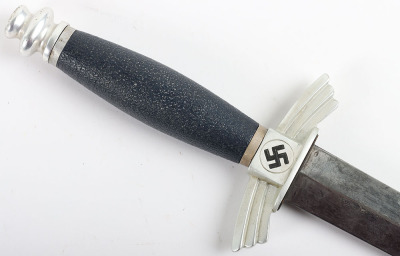 Third Reich NSFK Flyers Knife Dagger by F&A Helbig - 15