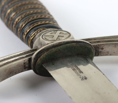 Third Reich Transitional DLV / Luftwaffe 1st Pattern Dress Dagger by J A Henckels, Solingen - 14