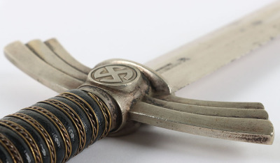 Third Reich Transitional DLV / Luftwaffe 1st Pattern Dress Dagger by J A Henckels, Solingen - 15