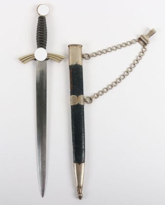 Third Reich Unit Marked Luftwaffe 1st Pattern Officers Dress Dagger by Rare Maker Gebr Heller, Marienthal