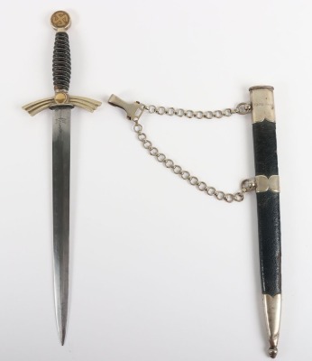 Third Reich Unit Marked Luftwaffe 1st Pattern Officers Dress Dagger by Rare Maker Gebr Heller, Marienthal - 3