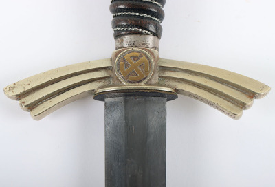 Third Reich Unit Marked Luftwaffe 1st Pattern Officers Dress Dagger by Rare Maker Gebr Heller, Marienthal - 21