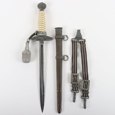 WW2 German Luftwaffe 2nd Pattern Officers Dress Dagger with Straps and Knot by Robert Klaas, Solingen - 2