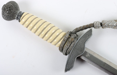 WW2 German Luftwaffe 2nd Pattern Officers Dress Dagger with Straps and Knot by Robert Klaas, Solingen - 10