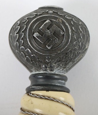 WW2 German Luftwaffe 2nd Pattern Officers Dress Dagger with Straps and Knot by Robert Klaas, Solingen - 27