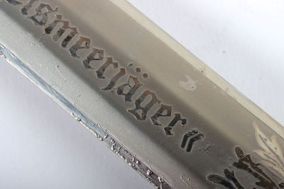 Scarce WW2 German Luftwaffe 2nd Pattern Officers Dress Dagger with Double Etched Blade by Carl Eickhorn, Solingen - 19