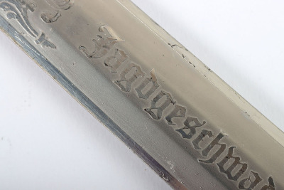 Scarce WW2 German Luftwaffe 2nd Pattern Officers Dress Dagger with Double Etched Blade by Carl Eickhorn, Solingen - 21