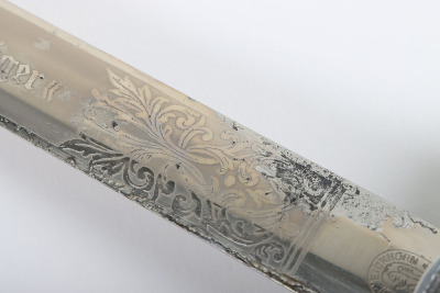 Scarce WW2 German Luftwaffe 2nd Pattern Officers Dress Dagger with Double Etched Blade by Carl Eickhorn, Solingen - 38