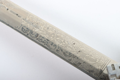 Scarce WW2 German Luftwaffe 2nd Pattern Officers Dress Dagger with Double Etched Blade by Carl Eickhorn, Solingen - 40