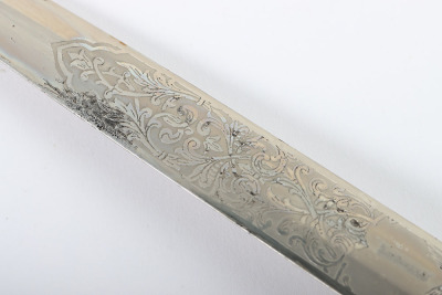 Scarce WW2 German Luftwaffe 2nd Pattern Officers Dress Dagger with Double Etched Blade by Carl Eickhorn, Solingen - 41