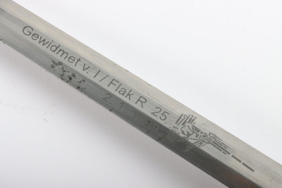 WW2 German Unit Marked Luftwaffe 2nd Pattern Officers Dress Dagger by F W Holler, Solingen - 13