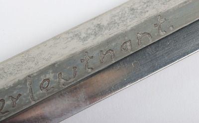 WW2 German Luftwaffe 2nd Pattern Officers Dress Dagger by SMF with Named Dedication to the Blade - 28