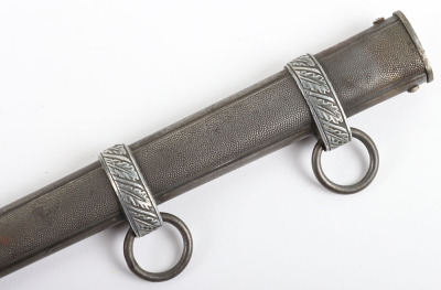 WW2 German Luftwaffe 2nd Pattern Officers Dress Dagger with Engraved Rear Cross Guard by Alcoso, Solingen - 5