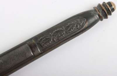 WW2 German Luftwaffe 2nd Pattern Officers Dress Dagger with Engraved Rear Cross Guard by Alcoso, Solingen - 7