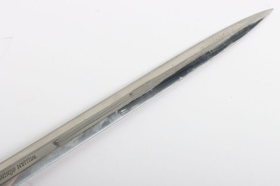 WW2 German Luftwaffe 2nd Pattern Officers Dress Dagger with Engraved Rear Cross Guard by Alcoso, Solingen - 17
