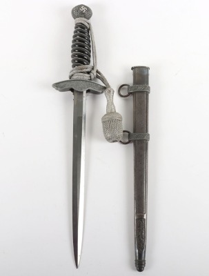 Rare WW2 German Luftwaffe 2nd Pattern &rsquo;Funeral&lsquo; Dagger by Robert Klaas, Solingen - 3