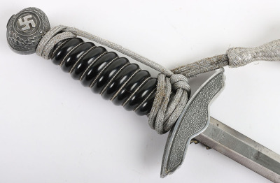 Rare WW2 German Luftwaffe 2nd Pattern &rsquo;Funeral&lsquo; Dagger by Robert Klaas, Solingen - 6