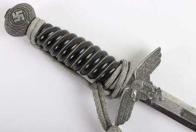 Rare WW2 German Luftwaffe 2nd Pattern &rsquo;Funeral&lsquo; Dagger by Robert Klaas, Solingen - 7