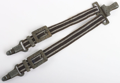 WW2 German Luftwaffe Officers 2nd Pattern Dress Dagger Hangers - 2