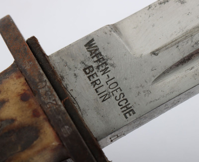 Scarce WW2 German Luftwaffe Forestry Bayonet / Fighting Knife - 12