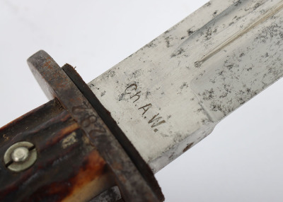 Scarce WW2 German Luftwaffe Forestry Bayonet / Fighting Knife - 14