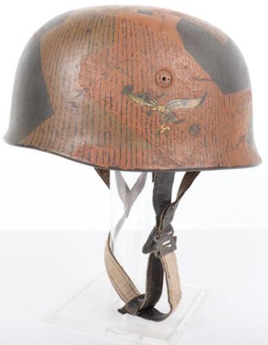 Luftwaffe Paratroopers Camouflaged Steel Helmet