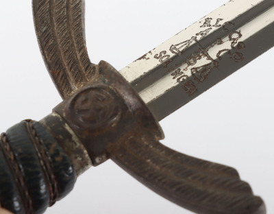 Miniature Luftwaffe Officers Sword by Alcoso, Solingen - 8