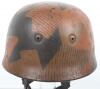 Luftwaffe Paratroopers Camouflaged Steel Helmet - 4