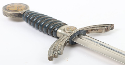 WW2 German Luftwaffe Officers Sword by SMF, Solingen, - 9