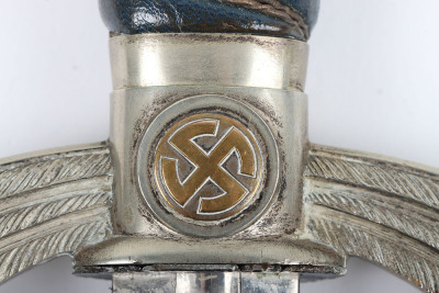 WW2 German Luftwaffe Officers Sword by SMF, Solingen, - 13