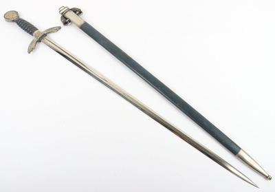 WW2 German Luftwaffe Officers Sword by SMF, Solingen, - 23