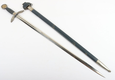 WW2 German Luftwaffe Officers Sword by SMF, Solingen, - 24