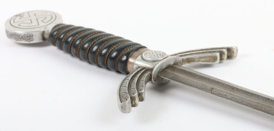 Rare WW2 German Luftwaffe Officers Sword with Damascus Blade - 6