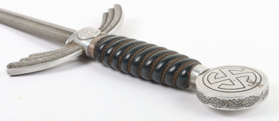 Rare WW2 German Luftwaffe Officers Sword with Damascus Blade - 7