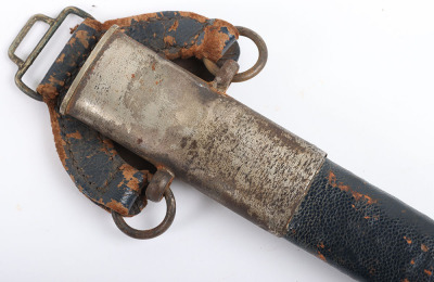 Rare WW2 German Luftwaffe Officers Sword with Damascus Blade - 11