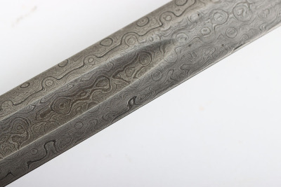 Rare WW2 German Luftwaffe Officers Sword with Damascus Blade - 20