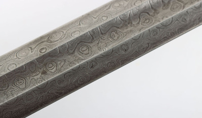 Rare WW2 German Luftwaffe Officers Sword with Damascus Blade - 21