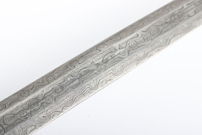 Rare WW2 German Luftwaffe Officers Sword with Damascus Blade - 22