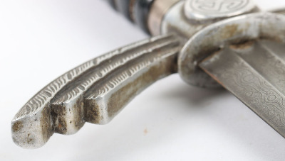 Rare WW2 German Luftwaffe Officers Sword with Damascus Blade - 27