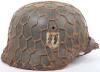 Waffen-SS M-40 Single Decal Steel Combat Helmet - 2