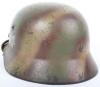 German Army Normandy Camouflaged Steel Combat Helmet - 4