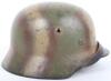 German Army Normandy Camouflaged Steel Combat Helmet - 6