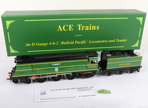 ACE Trains E/9 0 gauge 4-6-2 Bullied Pacific ‘Hurricane’ locomotive and tender